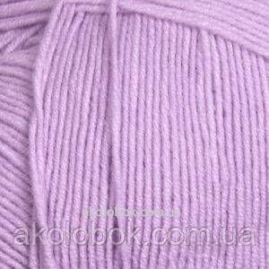 Турецька річна пряжа для в'язання YarnArt Soft Cotton (котон софт) тонкий полухлопок - 19 ліловий 681085521 фото