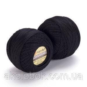 Турецкая пряжа для вязания YarnArt Canarias (канариус) 999 черный 1175537884 фото
