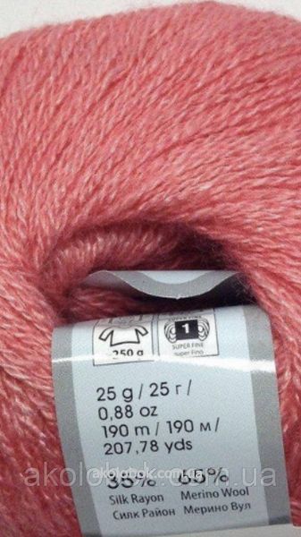 Турецкая зимняя пряжа для вязания YarnArt Silky Wool (силки вул) шерсть с шелком 332 персик 587458389 фото