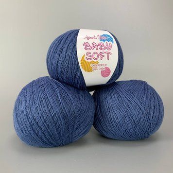 Синій (024). Пряжа Avanti Yarn Baby Soft 700 м / 50 г . Склад: 100% акрил 87875464887777 фото