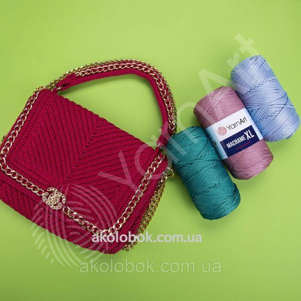 Турецька пряжа для в'язання ЯрнАрт Macrame XL( макраме xl) 135 бузок 1810651431 фото