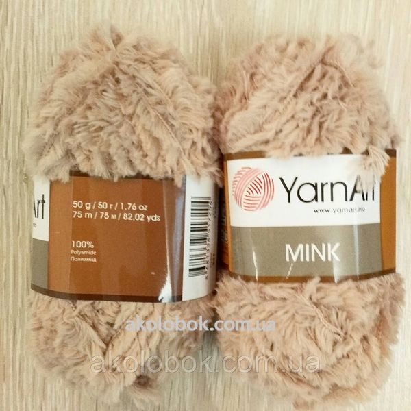 Турецкая пряжа вязания YarnArt mink(минк) меховая зимняя пряжа - 331 беж 588461263 фото