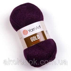 Турецкая пряжа для вязания YarnArt Gold (голд) акрил с рюликсом 9006 фиолет 587170736 фото