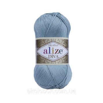 Пряжа для ручного в'язання Alize DIVA (Алізе діва) 463 блакитний 927408106 фото