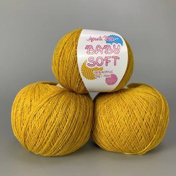 Шафран (012).Пряжа Avanti Yarn Baby Soft 700 м / 50 г . Склад: 100% акрил 76464887777 фото
