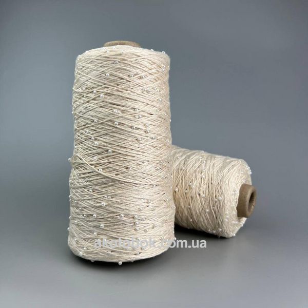 Беж (750) Avanti Yarn "Бусинка на хлопке" 87558888 фото