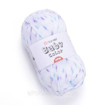 Турецкая пряжа для вязания Baby Color (беби колор)-детский акрил 201 2065379396 фото