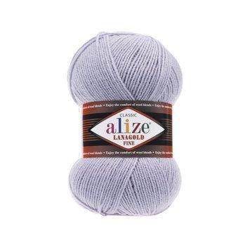 Пряжа для ручного вязания Alize LANAGOLD FINE (Ализе ланаголд файн) 200 серый 927405885497889 фото