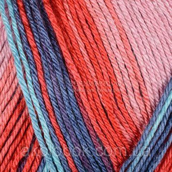 Пряжа для в'язання Alize DIVA BATIK (Діва Батік) секційного фарбування 5950 756079515 фото