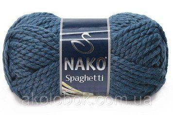 Турецька пряжа для в'язання Nako Spaghetti (Спагеті)-2796 синій 598332721 фото