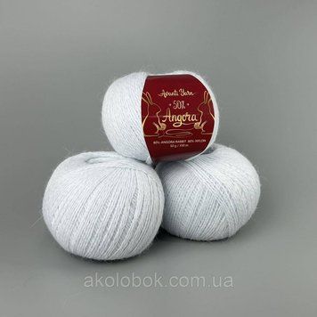Пряжа ангора 50% Ангора, 50% Нейлон, 350м/50гр Китай AVANTI YARN - F06 ніжно-голубий 2532025493 фото