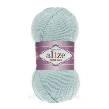 Турецька пряжа для в'язання Alize COTTON GOLD (Котон Голд) полухлопок 522 вода 934209580 фото