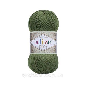 Пряжа для ручного вязания Alize DİVA (Ализе дива) 79 базилик 1157802083 фото