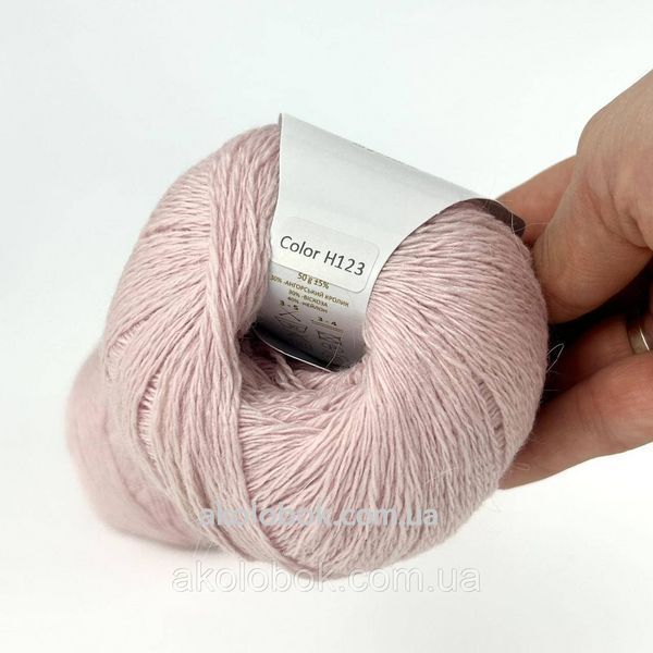 Пряжа ангора Китай AVANTI YARN 30% Ангора 30% Віскоза 40% Нейлон - Н23 пудра 2527559847 фото