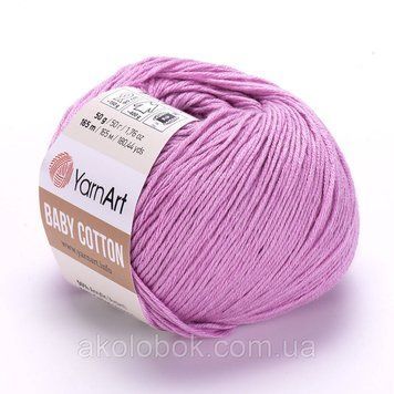 Турецька пряжа для в'язання YarnArt Baby Cotton (бебі котон) 415 фіалка 1611081565 фото