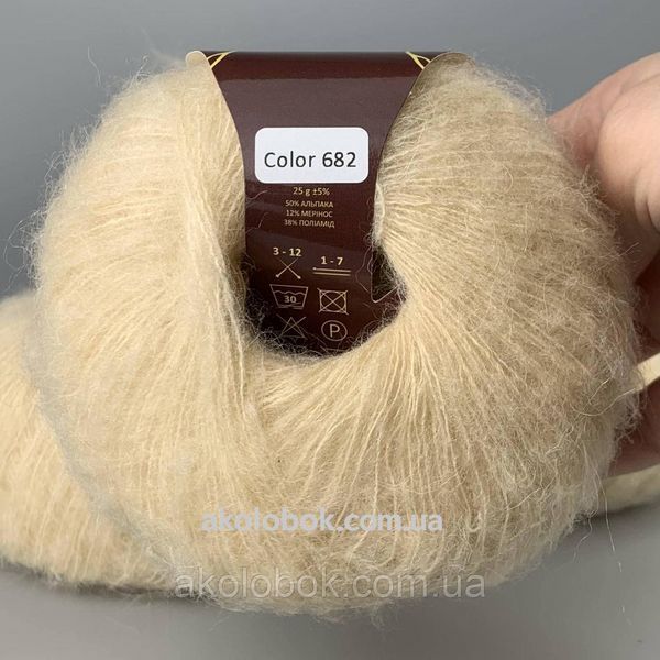Итальянская пряжа для вязания Alpaca lux от Avanti Yarn (альпака люкс) &ndash; 682 карамель 2523834360 фото