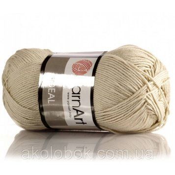 Турецька пряжа для в'язання YarnArt ideal ( ідеал) 100% бавовна -223 беж 925259208 фото