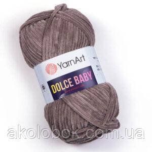 Турецкая пряжа для вязания YarnArt Dolce Baby (дольче беби) велюр 754 коричневый 1256747226 фото