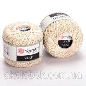 YarnArt-Violet (виолет)-6282 молочный 543760117 фото