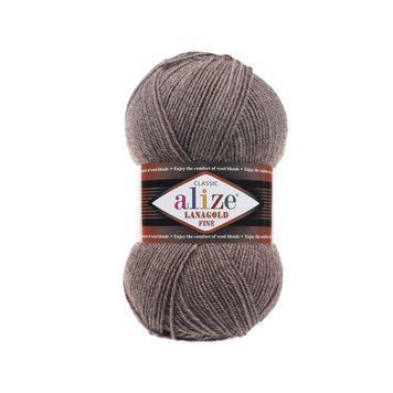 Пряжа для ручного вязания Alize LANAGOLD FINE (Ализе ланаголд файн) 240 гречка 42740588549789 фото