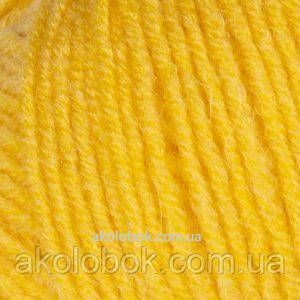 Пряжа для ручного вязания Yarnart Merino De Luxe 50 ( мерино де люкс 50) нитки зимняя пряжа 586 желтый 566518751 фото