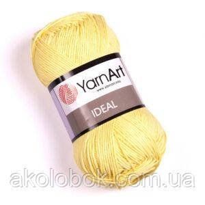 Турецька пряжа для в'язання YarnArt ideal ( ідеал) 100% бавовна -224 жовтий 925266349 фото