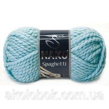 Турецька пряжа для в'язання Nako Spaghetti (Спагетті)- 6199 блакитний 598340666 фото