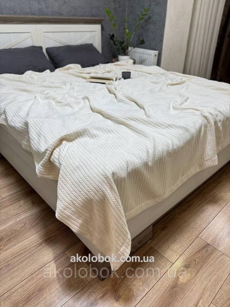 Покрывала косичка Piqe 100% премиум хлопок крем 2218976654 фото