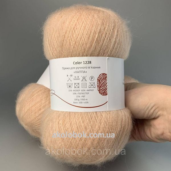 Турецька пряжа Avanti Yarn KAPPA (Мохер 15%) 100гр/950м, упаковка 500г - 1228 2554696162 фото