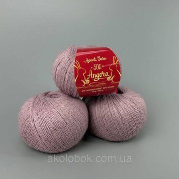 Пряжа ангора 50% Ангора, 50% Нейлон, 350м/50гр Китай AVANTI YARN - F14 суха роза 2532081590 фото