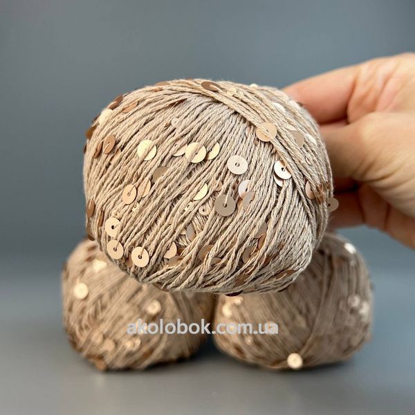 Пряжа Королівська Паєтка на Бавовні AVANTI YARN Аванті Ярн - 52 6925129453846 фото