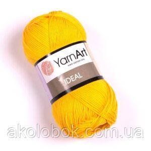 Турецька пряжа для в'язання YarnArt ideal ( ідеал) 100% бавовна -228 жовтий 925267925 фото