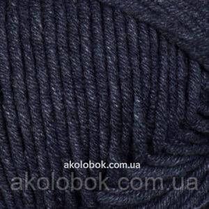 Турецкая пряжа для вязания YarnArt Jeans Plus (джинс плюс) полухлопок толстая пряжа 28 черный меланж 1126129106 фото