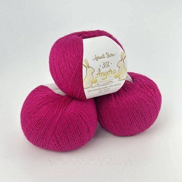 Пряжа ангора Китай AVANTI YARN 30% Ангора 30% Вискоза 40% Нейлон - Н61 яркий розовый 2527617398 фото