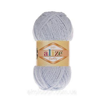 Пряжа для ручного вязания Alize SOFTY (Ализе софти) 416 серый 753153816 фото