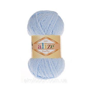 Пряжа для ручного вязания Alize SOFTY (Ализе софти) 183 светло-голубой 753154798 фото