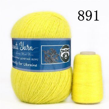 891 номер.Пряжа для в'язання Пух Норки AVANTI YARN 95% Пух Норки, 5% поліамід. 10шт * 50гр - 350м 7548347 фото