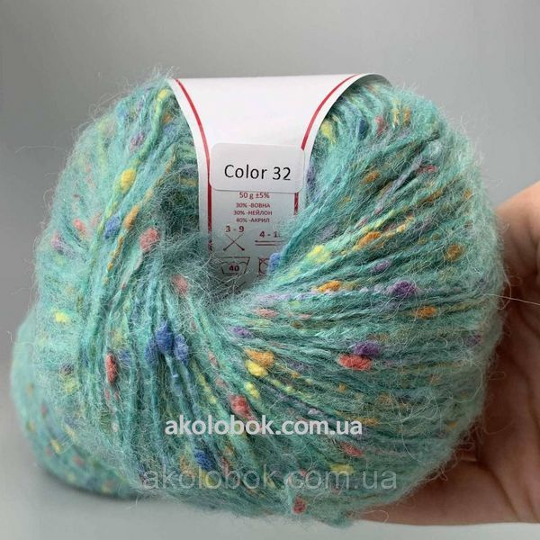 Пряжа Avanti Yarn BABY TWEED Бейби Твид (полушерстяная с твидовой текстурой) 50гр/150м, упак.250гр - 32 2575250874 фото