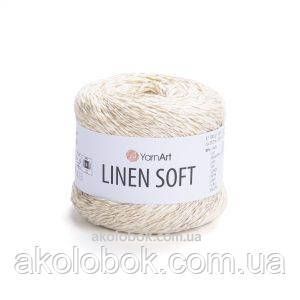Турецька пряжа для в'язання YarnArt Linen Soft (лінен софт) 7302 2217818152 фото