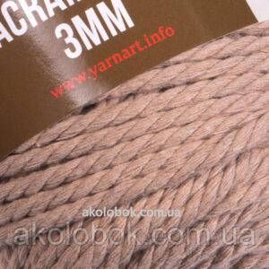 Турецкая пряжа YarnArt MACRAME ROPE 3 mm ( Макраме Роп 3 мм) 768 пудра 2114365271 фото