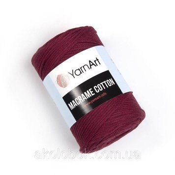 YarnArt macrame cotton (макраме котон)- 781 бордо 900976991 фото