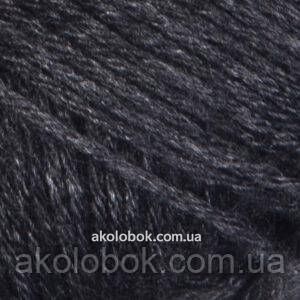 Турецкая пряжа для вязания YarnArt Silk Royal (силк рояль) мериносовая шерсть 435 черно-серый меланж 925111781 фото
