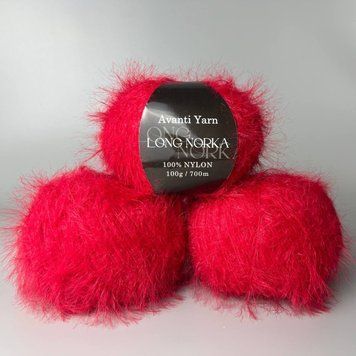 Червоний класичний (028 номер).Пряжа Avanti Yarn Long Norka (Лонг Норка) 700 м / 100 г 379243273 фото