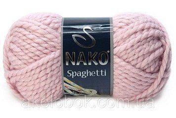 Турецька пряжа для в'язання Nako Spaghetti (Спагетті)- 10639 світло-рожевий 598349169 фото