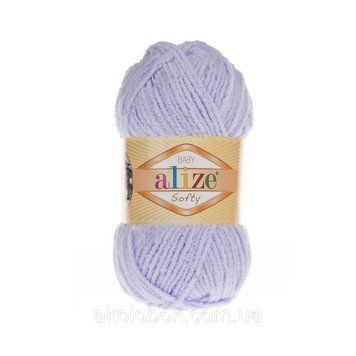 Пряжа для ручного вязания Alize SOFTY (Ализе софти) 146 нежная сирень 753156027 фото