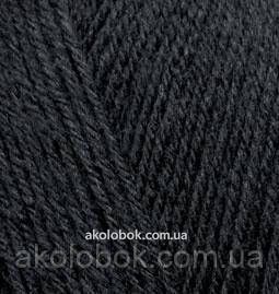 Турецька пряжа для в'язання, нитки ALIZE SUPERWASH 100 Алізе супервош 60 чорний 556346624 фото