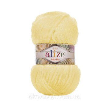 Alize SOFTY PLUS( софти плюс ) обьемная махра 13 желтый 1274063545 фото