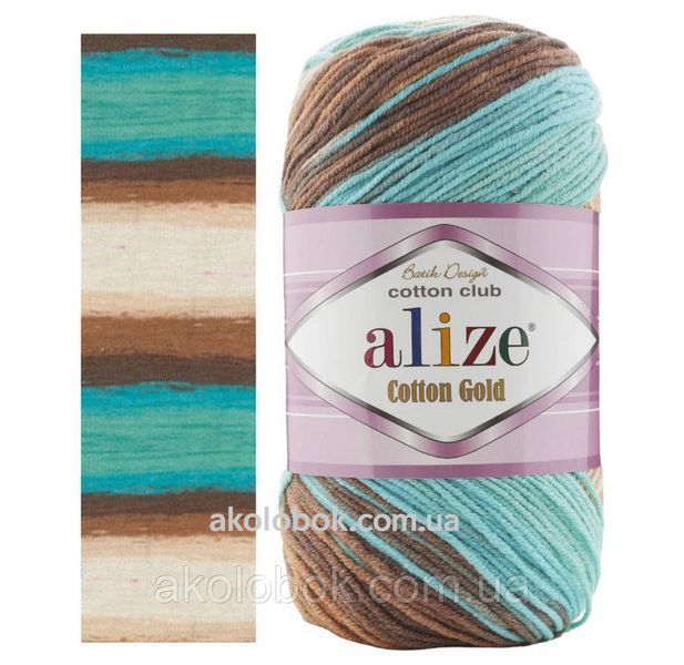 Пряжа для ручного в'язання Alize COTTON GOLD BATIK (Котон Голд Батік) полухлопок 4603 2481222750 фото