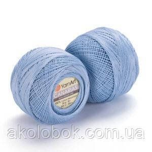 Турецкая пряжа для вязания YarnArt Canarias (канариус) тонкий ирис - 4917 голубой 586692371 фото