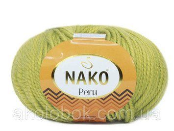 Турецька пряжа для в'язання NAKO Peru(перу) шерсть з альпака - 6824 салатовий 029875778 фото